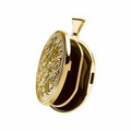 14K Yellow Oval Locket